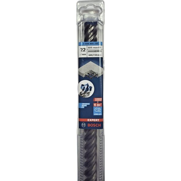 Wiertło Bosch Bosch hammer drill bit SDS max-8X 22x600x720mm - 2608900235 EXPERT RANGE