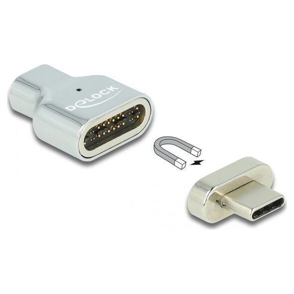 Adapter USB Delock USB-C - Thunderbolt 3 Srebrny  (66433)