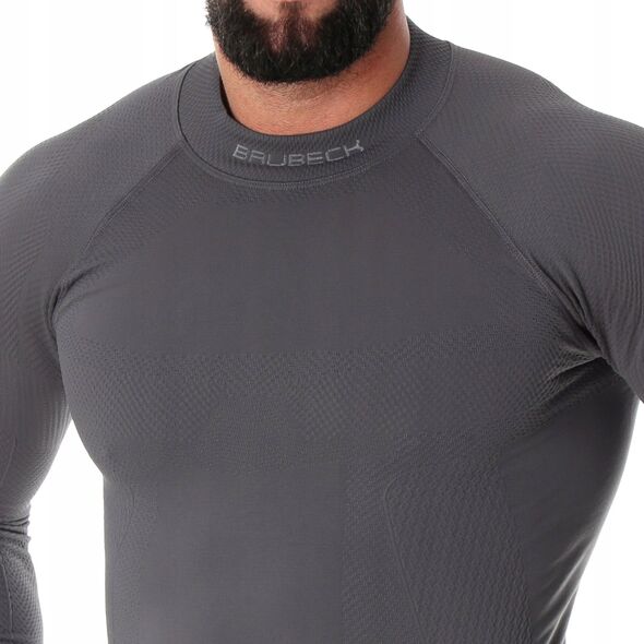 Brubeck LS15290 Bluza męska EXTREME THERMO ciemnoszary S