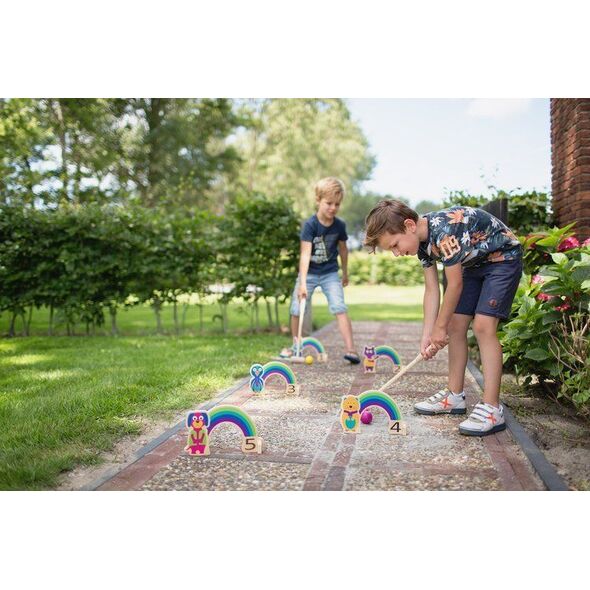 BS Toys BS Toys, Drewniany krykiet Tęcza