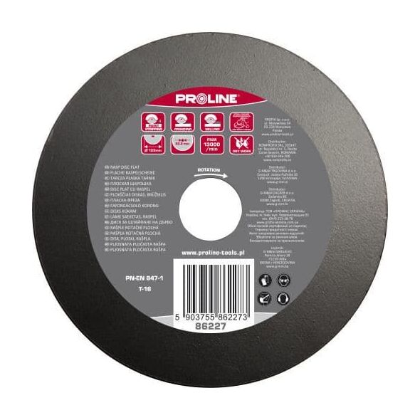 Pro-Line TARCZA PŁASKA TARNIK DROBNE ZĘBY TYP B 125MM PROLINE