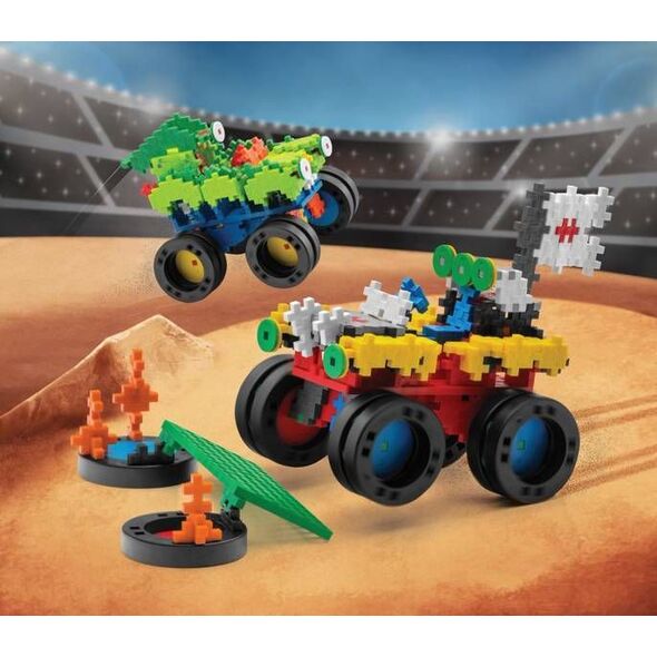 Plus Plus Plus-Plus GO!, Mini Mix 600 szt.Monster Trucks