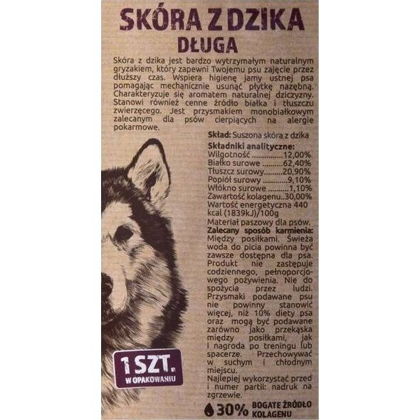 Maced MACED SKÓRA DZIK 45 CM 1 SZTUKA
