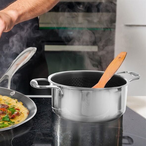 NAVA Garnek stalowy z powłoką nieprzywierającą premium COOKCELL ORION 20 cm 2,75 l