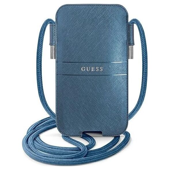 Guess Guess Torebka GUPHLPSASBBL 6,7" niebieski/blue Saffiano Strap