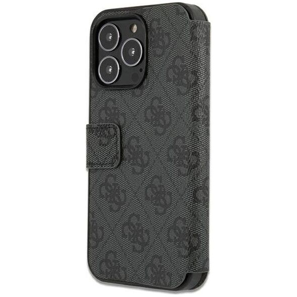 Guess Guess GUBKP13X4GMGGR iPhone 13 Pro Max 6,7" szary/grey book 4G Big Metal Logo