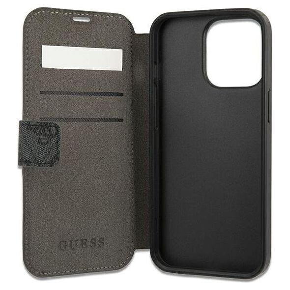 Guess Guess GUBKP13L4GMGGR iPhone 13 Pro / 13 6,1" szary/grey book 4G Big Metal Logo