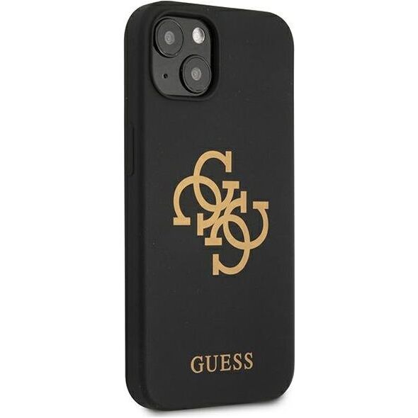 Guess Guess GUHCP13SLS4GGBK iPhone 13 mini 5,4" czarny/black hard case Silicone 4G Logo