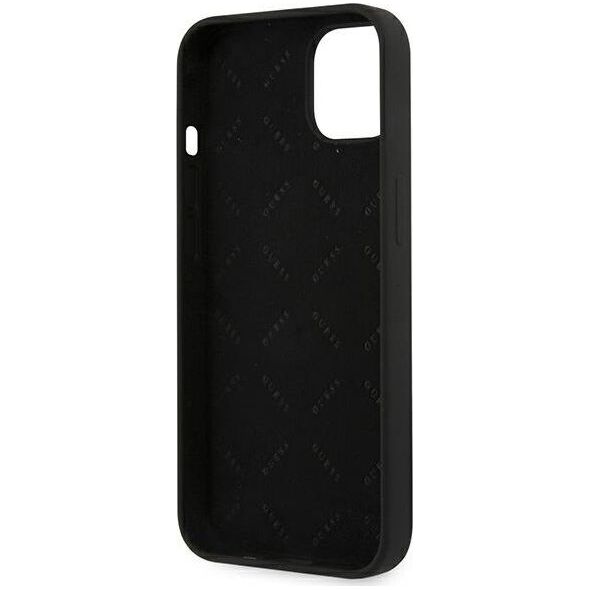 Guess Guess GUHCP13SLS4GGBK iPhone 13 mini 5,4" czarny/black hard case Silicone 4G Logo