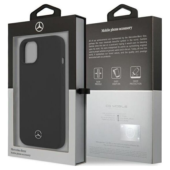 Mercedes Mercedes MEHCP13SSILBK iPhone 13 mini 5,4" czarny/black hardcase Silicone Line