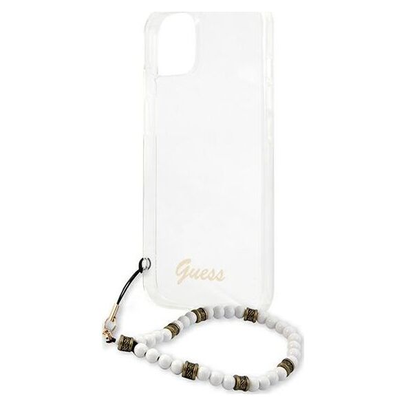 Guess Guess GUHCP13MKPSWH iPhone 13 6,1" Transparent hardcase White Pearl