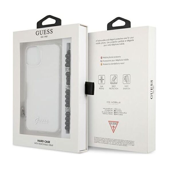 Guess Guess GUHCP13MKPSBK iPhone 13 6,1" Transparent hardcase Black Pearl