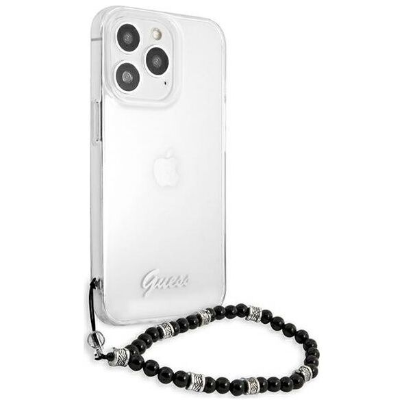 Guess Guess GUHCP13XKPSBK iPhone 13 Pro Max 6,7" Transparent hardcase Black Pearl