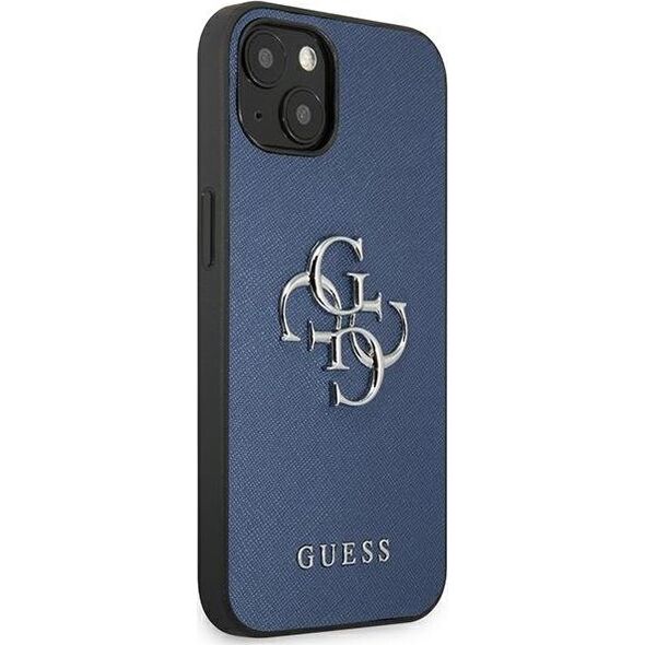 Guess Guess GUHCP13SSA4GSBL iPhone 13 mini 5,4" niebieski/blue hardcase Saffiano 4G Metal Logo