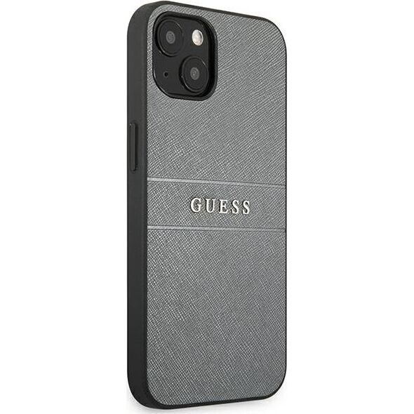 Guess Guess GUHCP13SPSASBGR iPhone 13 mini 5,4" szary/grey Saffiano Strap