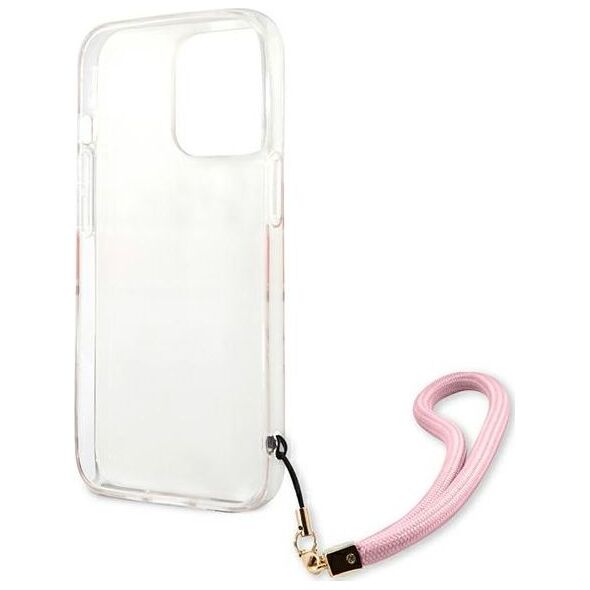 Guess Guess GUHCP13LKCABPI iPhone 13 Pro / 13 6,1" różowy/pink hardcase Camo Strap Collection