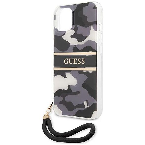 Guess Guess GUHCP13MKCABBK iPhone 13 6,1" czarny/black hardcase Camo Strap Collection