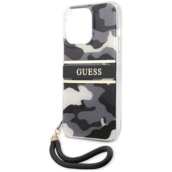 Guess Guess GUHCP13XKCABBK iPhone 13 Pro Max 6,7" czarny/black hardcase Camo Strap Collection