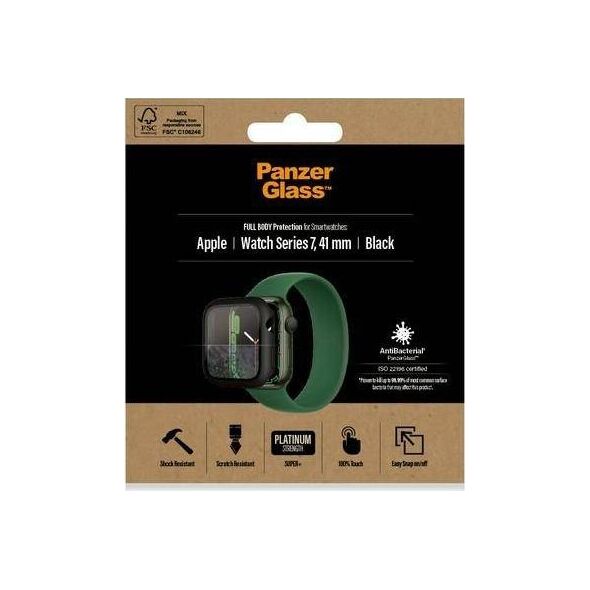 PanzerGlass PanzerGlass Full Body Apple Watch 7 41mm czarny/black AB 3663