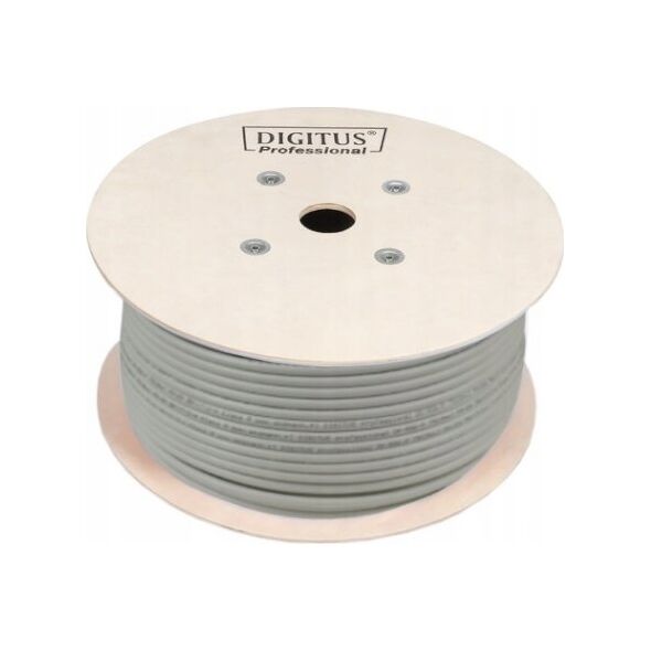 Digitus DIGITUS Coaxial cable RG-6 75 Ohm shielded foil + braid 77 percent Eca PVC 500m white reel