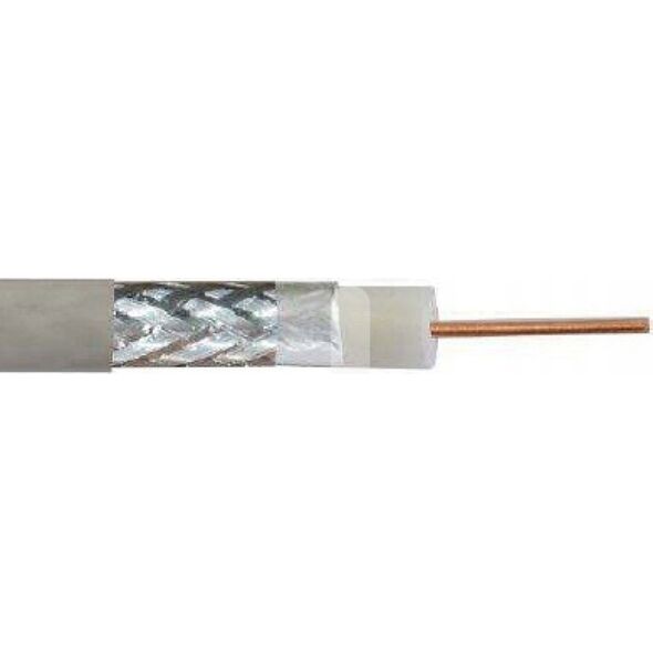 Digitus DIGITUS Coaxial cable RG-6 75 Ohm shielded foil + braid 77 percent Eca PVC 500m white reel