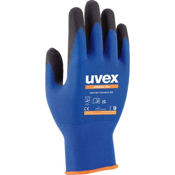 Uvex uvex athletic lite assembly glove size 10