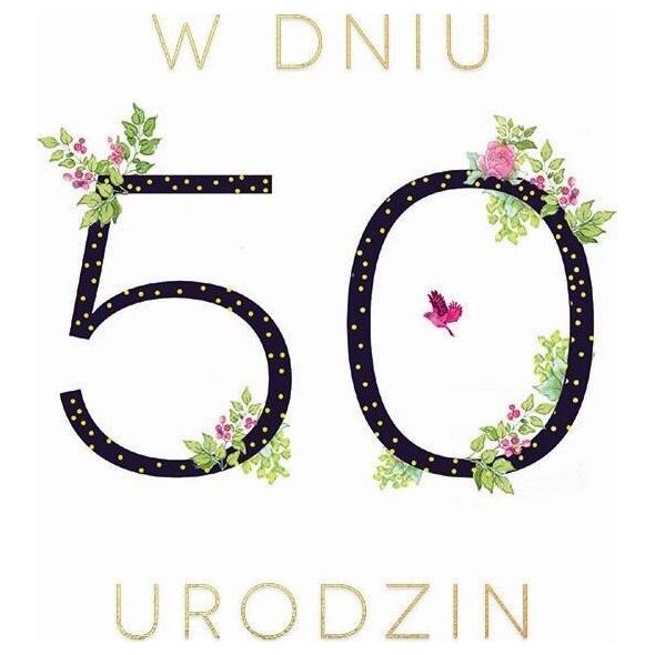 Clear Creation Karnet Swarovski kwadrat CL1850_PO Urodziny 50