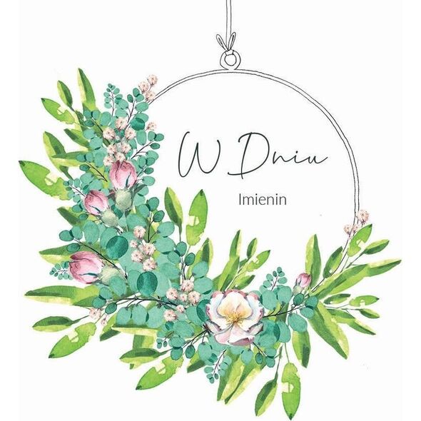 Clear Creation Karnet Swarovski kwadrat CL4007_PO W Dniu Imienin