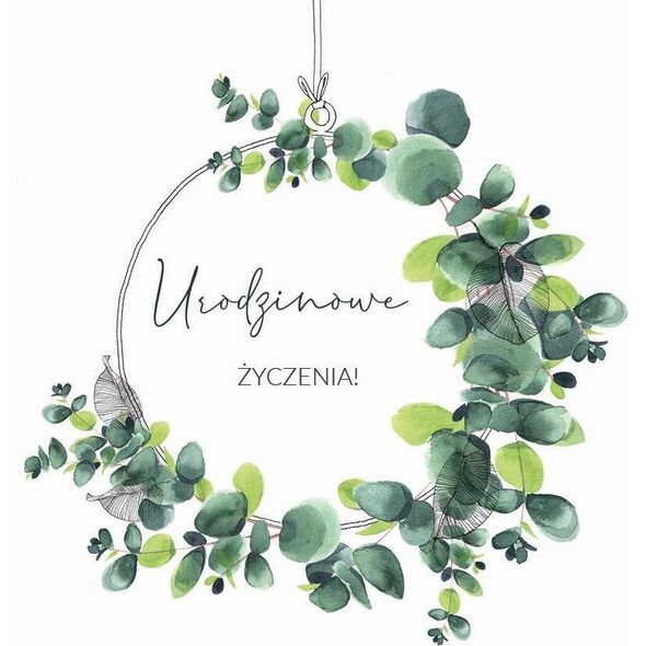 Clear Creation Karnet Swarovski kwadrat CL4003_PO Urodziny