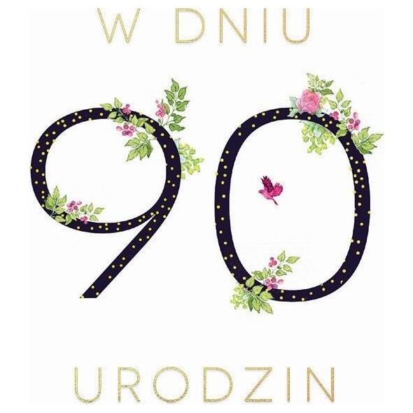 Clear Creation Karnet Swarovski kwadrat CL1890_PO Urodziny 90