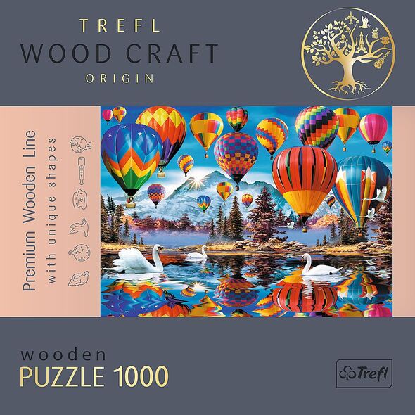 Trefl Puzzle drewniane 1000 Kolorowy Balony TREFL