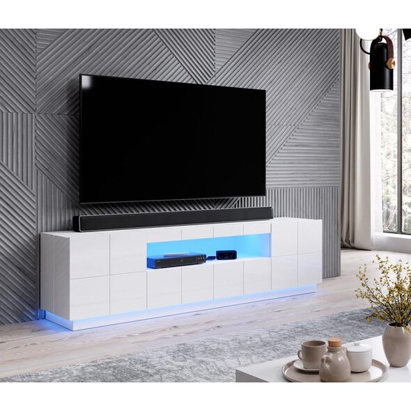 Cama Meble Oświetlenie szafka RTV REJA niebieskie