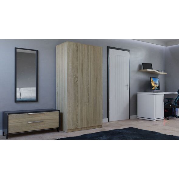 Topeshop SZAFA SD-90 - DĄB SONOMA