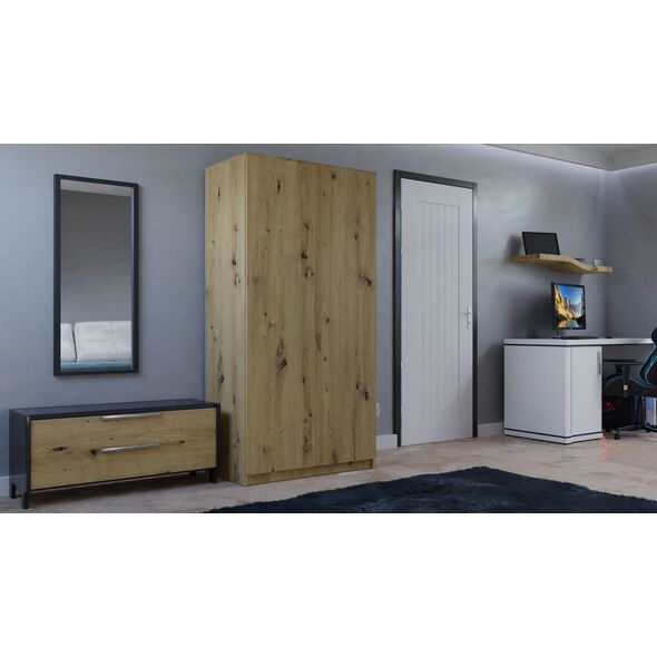 Topeshop Szafa SD-90 - DĄB ARTISAN