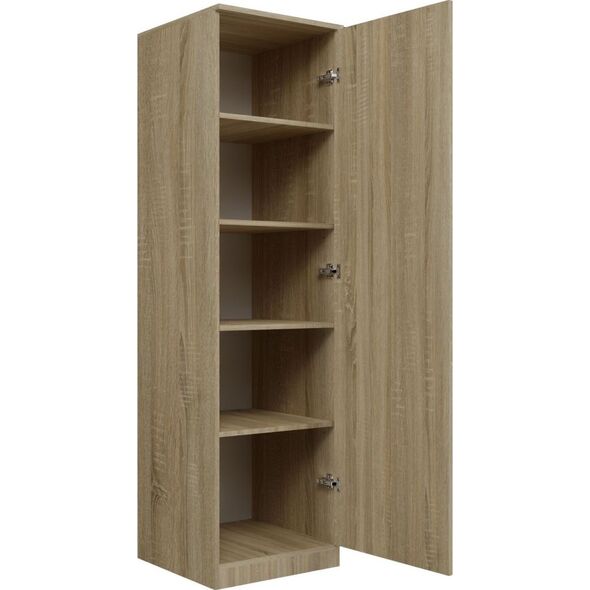 Topeshop SZAFA GARDEROBA DRZWI PÓŁKI SD-50 DĄB SONOMA