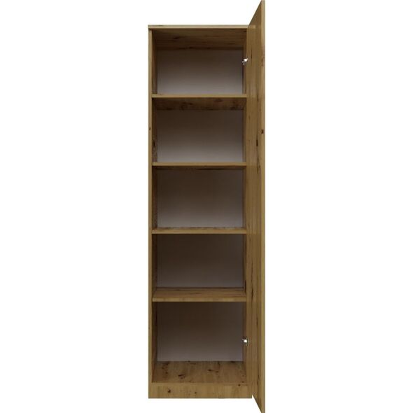 Topeshop SZAFA GARDEROBA DRZWI PÓŁKI SD-50 DĄB ARTISAN