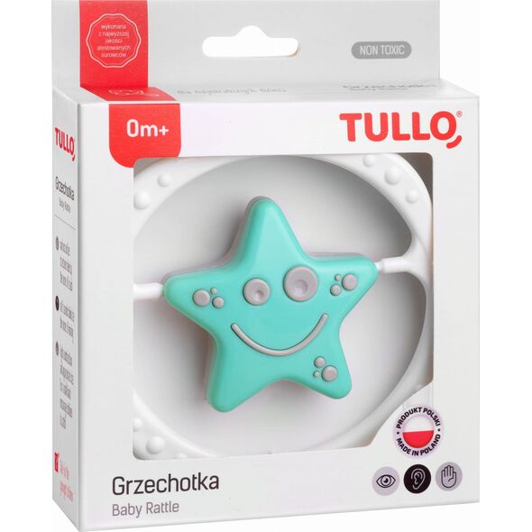Tullo Grzechotka gwiazdka miętowo-szara 171 Tullo