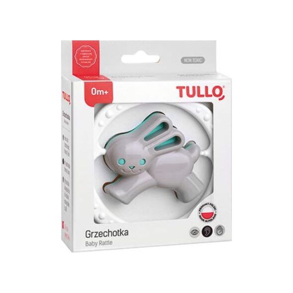Tullo Grzechotka zając szaro-miętowy 169 Tullo