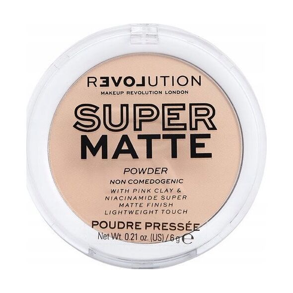 Makeup Revolution Makeup Revolution Super Matte Pressed Powder Puder matujący - Vanilla 6g