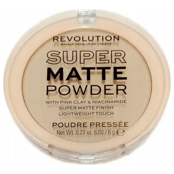 Makeup Revolution Makeup Revolution Super Matte Pressed Powder Puder matujący - Vanilla 6g