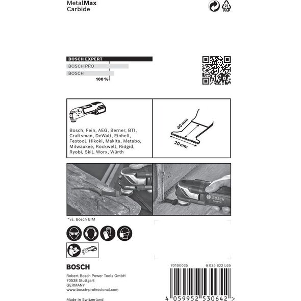 Bosch Bosch EXPERT plunge-cut saw blade AIZ20AIT 1St - 2608900012 EXPERT RANGE