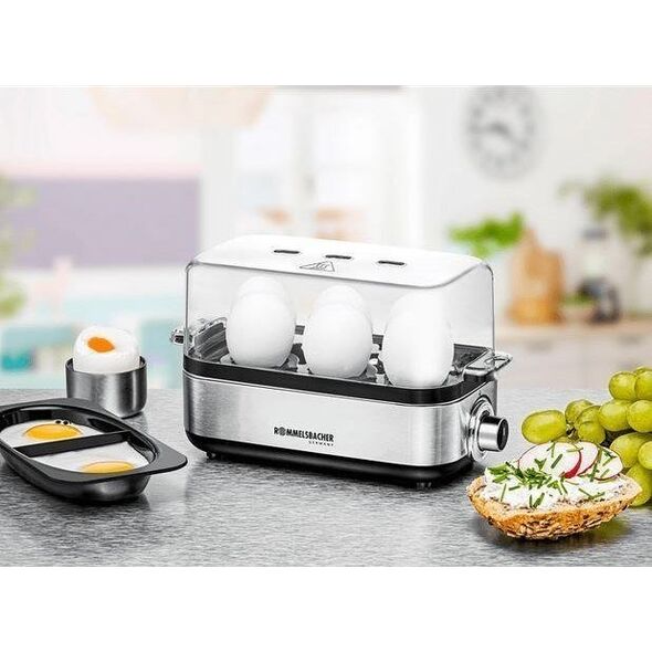 Jajowar Rommelsbacher Rommelsbacher egg cooker ER 600 up to 6 silver eggs