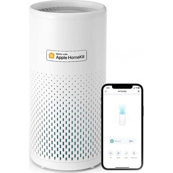 Oczyszczacz powietrza Meross Inteligentny oczyszczacz powietrza Meross MAP100 (HomeKit) (MAP100) - 030250