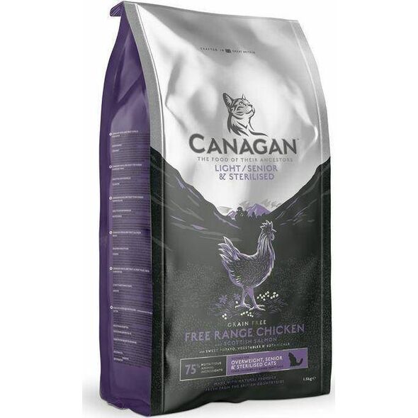 Canagan CANAGAN KOT 1,5kg LIGHT/SENIOR & STERILISED /4