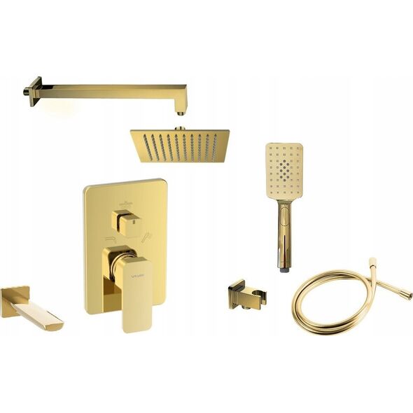 Bateria prysznicowa Valvex 2455560 BAT. LOFT GOLD PODTYNKOWA Z PRZEŁ. CERAMICZNYM 3-FUNKC. VALVEX // BV.2455560