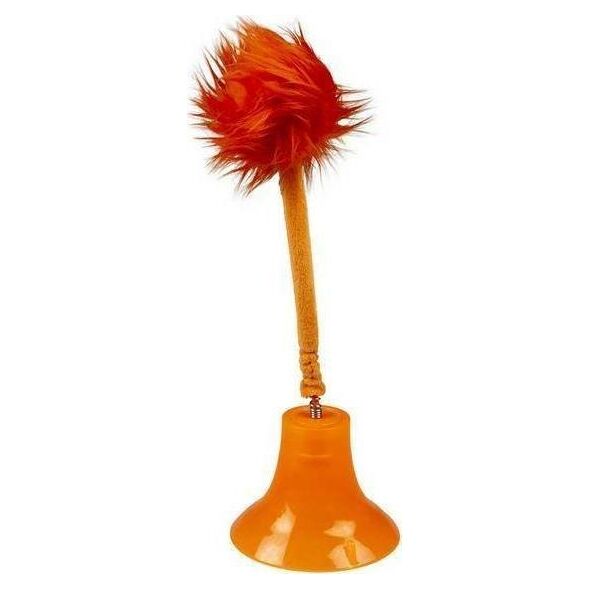 Duvo+ DUVO+ ZAB. KOT POMPON NA PRZYSSAWCE ORANGE 31,5x10,3x10,3cm 12429