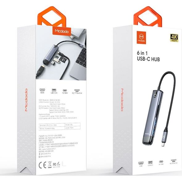 Stacja/replikator Mcdodo 6w1 USB-C