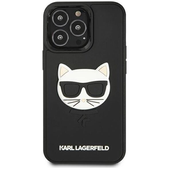 Karl Lagerfeld Karl Lagerfeld KLHCP13LCH3DBK 13 Pro / 13 6,1" czarny/black hardcase 3D Rubber Choupette