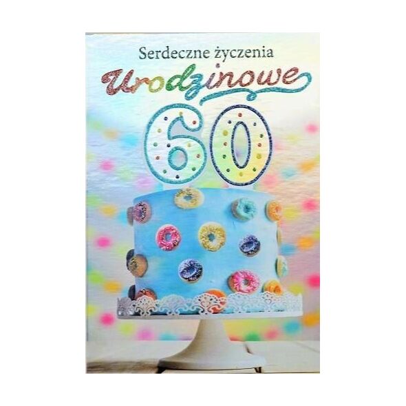 Trend Kartka okolicznościowa Urodziny 60 TS44