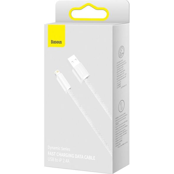Kabel USB Baseus USB-A - Lightning 1 m Biały (BSU3009WHT)